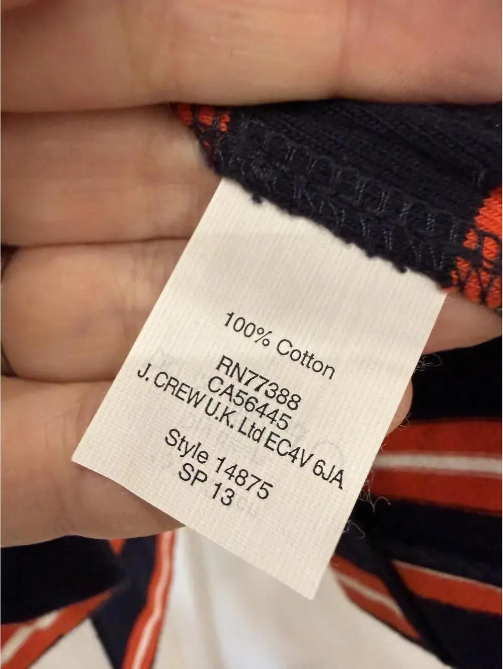 J.Crew Striped Navy and Red Blazer Jacket XS Jersey Sweatshirt